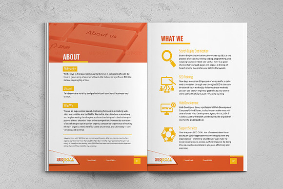 SEO Project Proposal Template in Brochure Templates - product preview 1