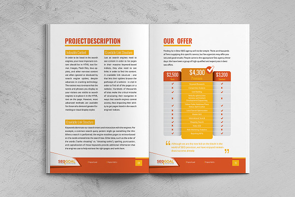 SEO Project Proposal Template in Brochure Templates - product preview 5