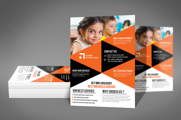 School Flyer in Flyer Templates - product preview 2