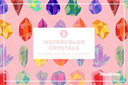 Watercolor Crystals