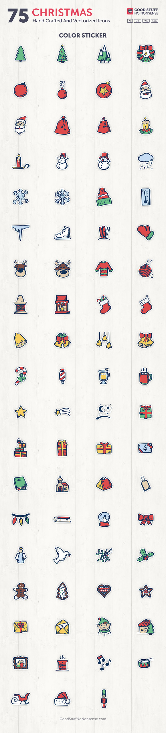 Christmas Hand Drawn Icons - Basic in Christmas Icons - product preview 4