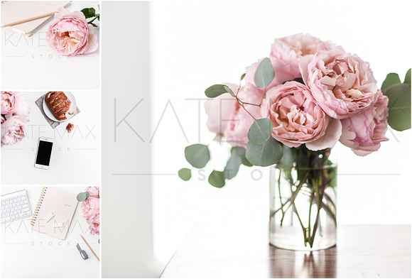 Garden Rose Office / Stock Bundle in Mobile & Web Mockups - product preview 1