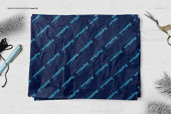 Wrapping Tissue Paper Mockup Set in Product Mockups - product preview 38