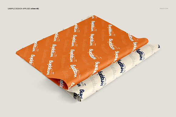 Wrapping Tissue Paper Mockup Set in Product Mockups - product preview 45