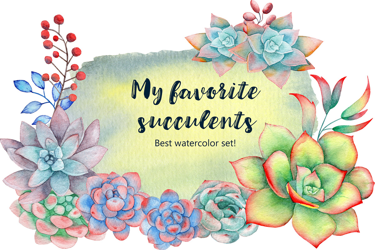 My favorite succulents in Graphics - product preview 8