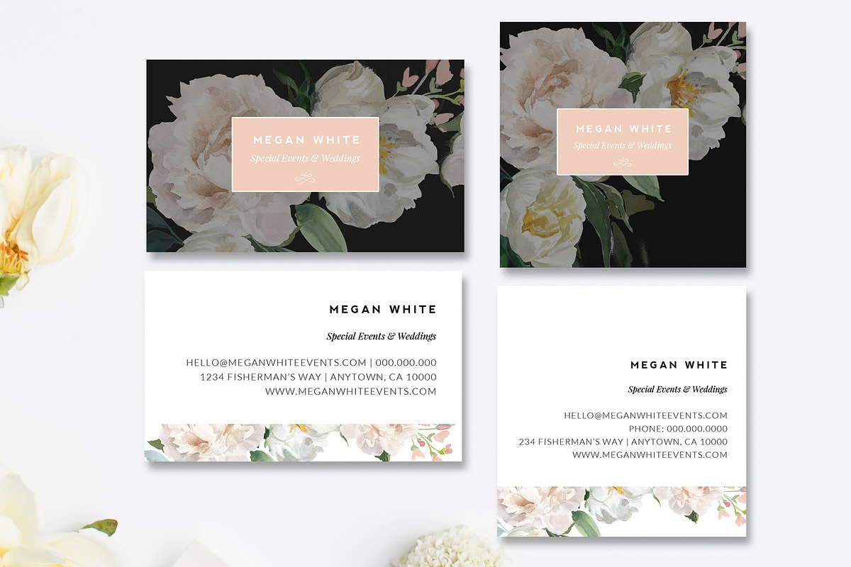 Florist Business Card Templates in Business Card Templates - product preview 8
