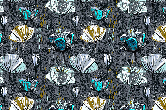 10 Bright Floral Patterns, Part II in Patterns - product preview 2