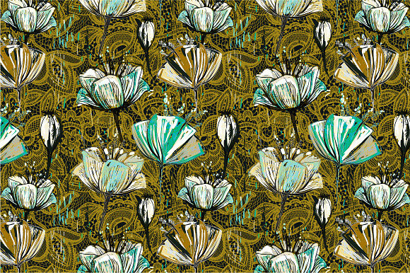 10 Bright Floral Patterns, Part II in Patterns - product preview 7