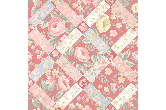 seamless patchwork patterns in Patterns - product preview 2