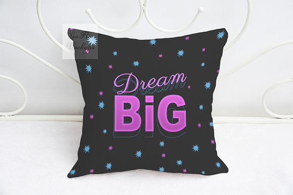 Pillow mockup sublimation square psd in Product Mockups - product preview 2