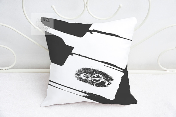Pillow mockup sublimation square psd in Product Mockups - product preview 4