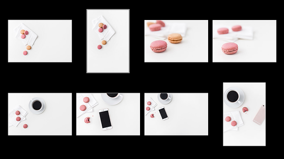 Pink Macarons Stock Photo Bundle in Product Mockups - product preview 2