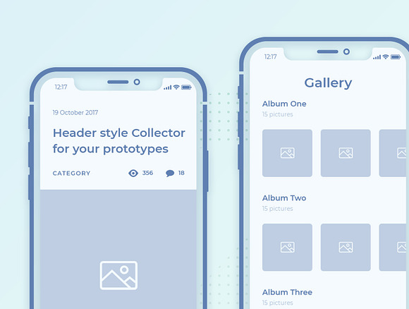 Collector iOS Wireframe UI Kit in Wireframe Kits - product preview 3