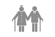 Older couple icon
