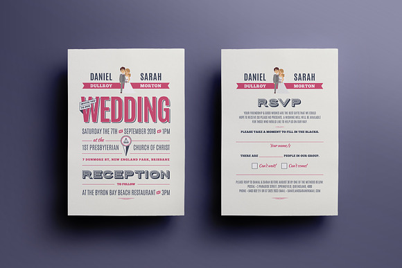 Vintage Wedding Invite in Wedding Templates - product preview 4