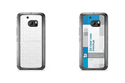 HTC 10 2d Clear Mobile Case Mockup