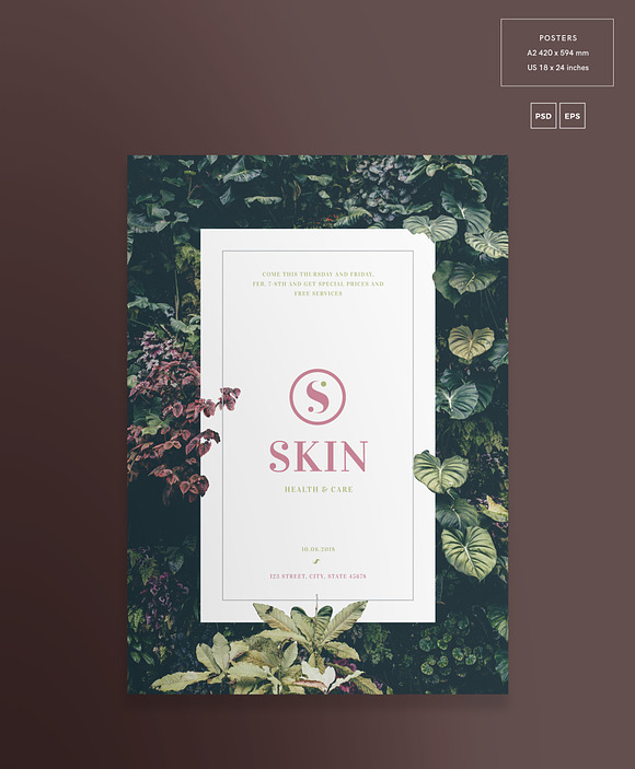 Posters | Skin Care in Flyer Templates - product preview 1