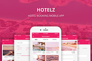 Hotelz - Hotel Booking PSD APP