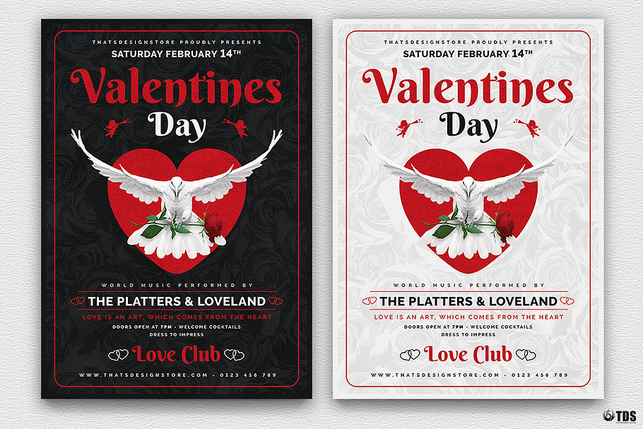 Valentines Day Flyer Template V13 in Flyer Templates - product preview 8