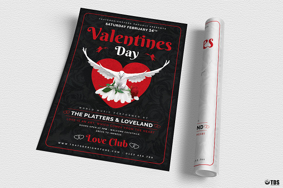 Valentines Day Flyer Template V13 in Flyer Templates - product preview 2