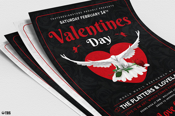 Valentines Day Flyer Template V13 in Flyer Templates - product preview 4
