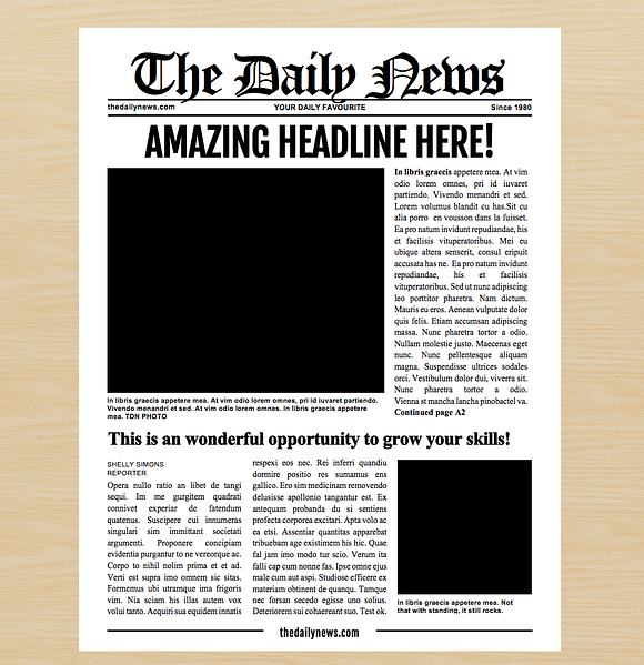 7 Newspaper Style Templates in Flyer Templates - product preview 8