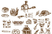 Bundle of 20 bread vectors set 15