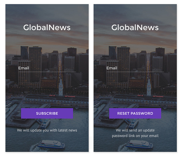 GlobalNews - News & Media PSD APP in UI Kits and Libraries - product preview 4