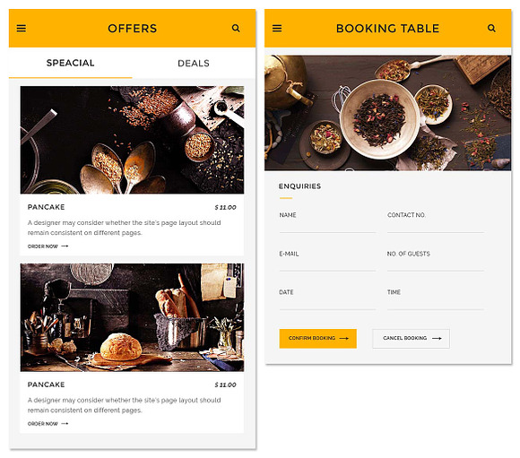 Delish - Creative Restaurant PSD APP in UI Kits and Libraries - product preview 5