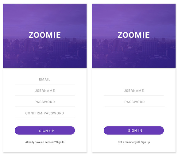 Zoomie - Social Media Sketch App in UI Kits and Libraries - product preview 2
