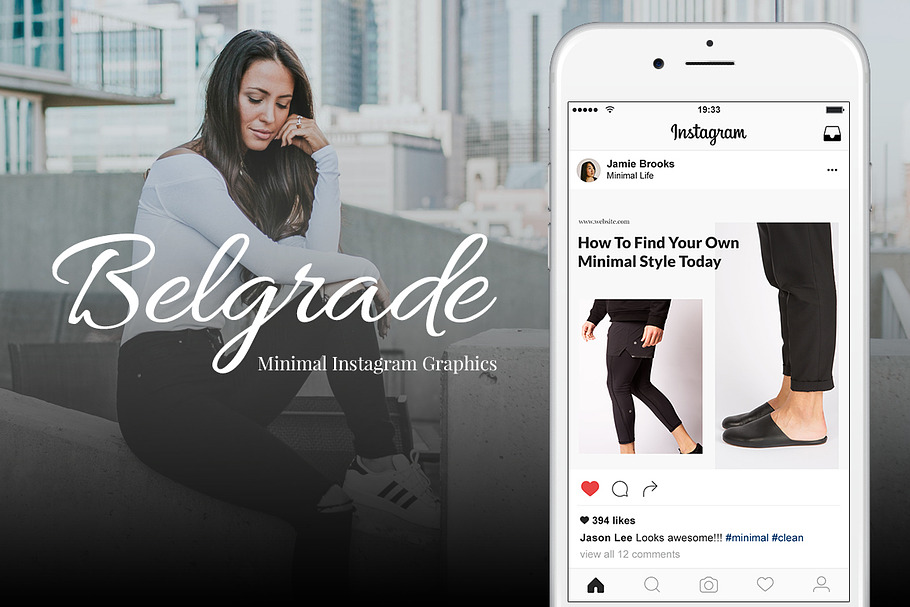 Belgrade 50 Instagram Graphics in Instagram Templates - product preview 8