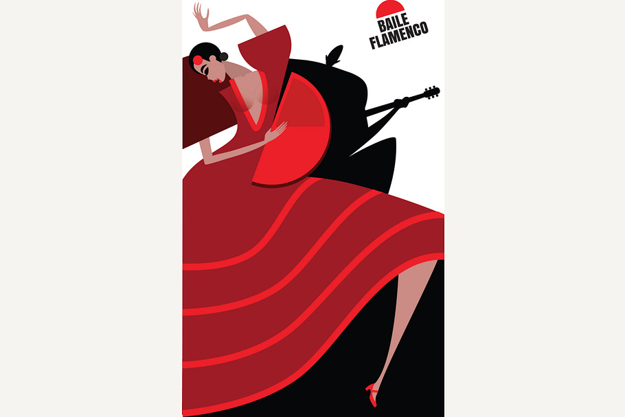 Dance and music of flamenco in Illustrations - product preview 8