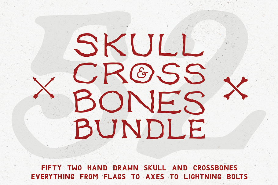 Skull and Crossbones Bundle in Skull Icons - product preview 8