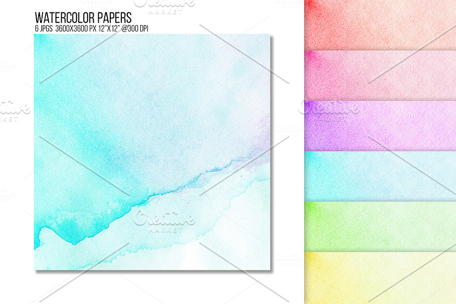 Watercolor paper texture background. in Textures - product preview 8