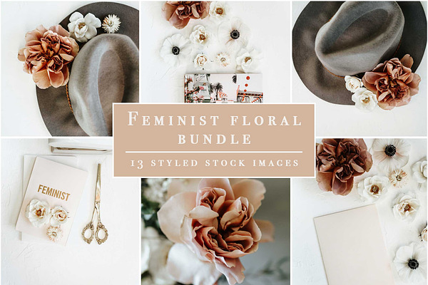 Floral Feminist Styled Stock Bundle 