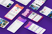 Profile Mobile UI Kit for iphoneX