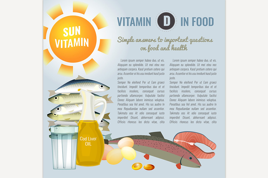Vitamin D Banner in Illustrations - product preview 8