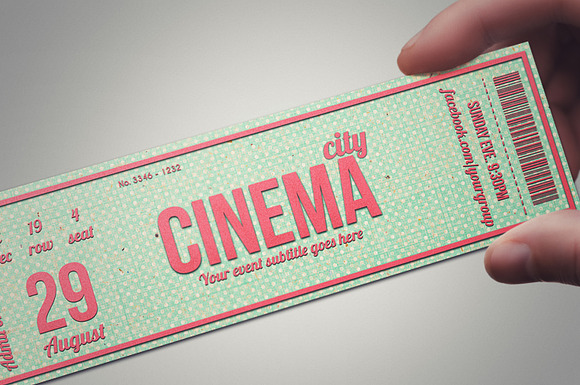 Multipurpose retro ticket 03 in Card Templates - product preview 1