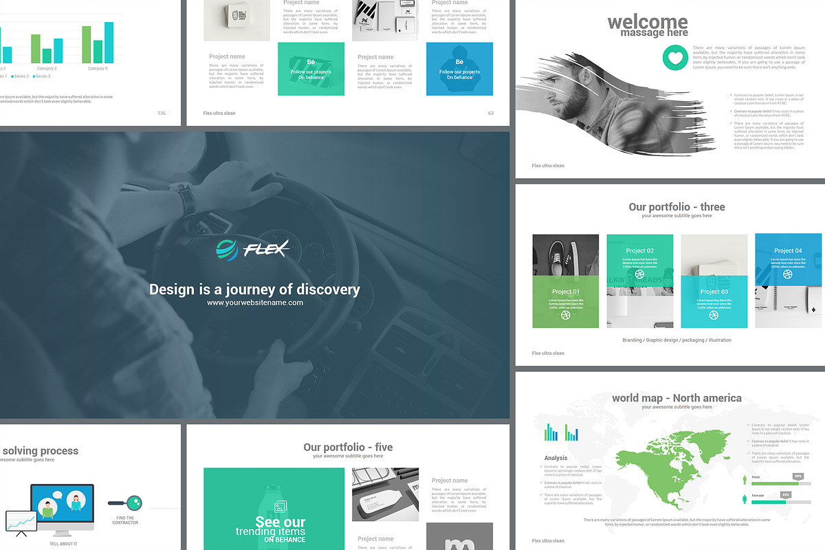 Flex Keynote Presentation Template in Keynote Templates - product preview 8