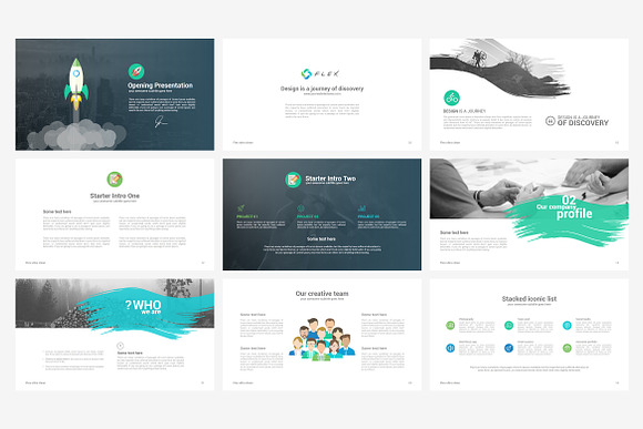 Flex Keynote Presentation Template in Keynote Templates - product preview 1