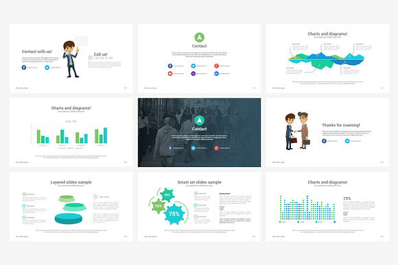 Flex Keynote Presentation Template in Keynote Templates - product preview 9