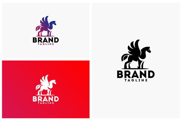 Pegasus  in Logo Templates - product preview 1