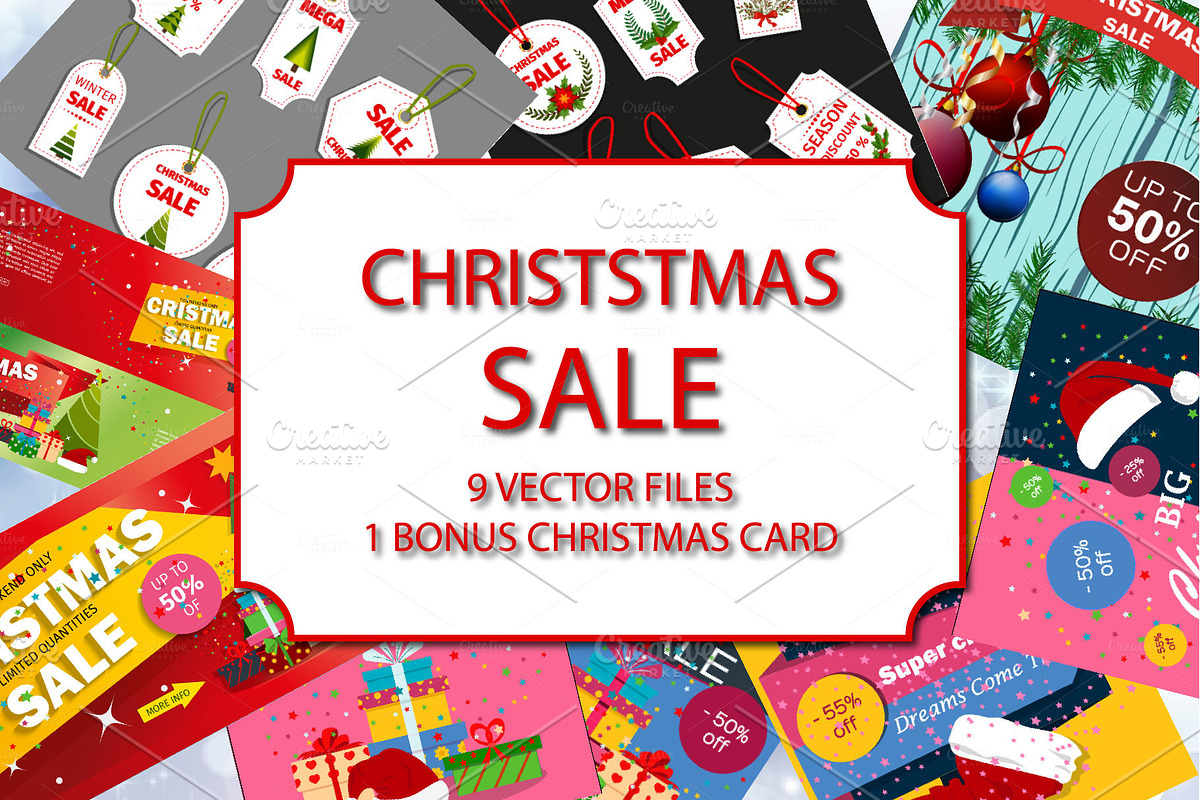 Christmas sale in Illustrations - product preview 8