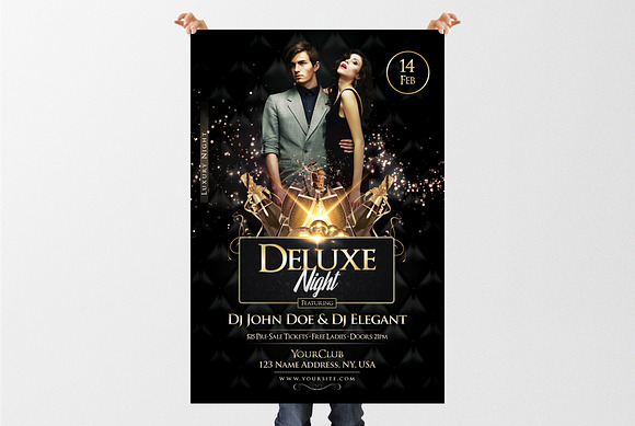 Deluxe Night - Luxury Elegant Flyer in Flyer Templates - product preview 1