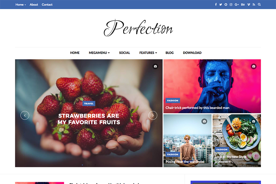 Perfection Premium Blogger Template