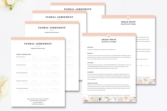 11 Piece Florist Marketing Set in Stationery Templates - product preview 1