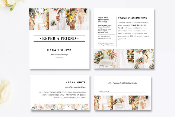 11 Piece Florist Marketing Set in Stationery Templates - product preview 4
