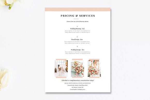 11 Piece Florist Marketing Set in Stationery Templates - product preview 5