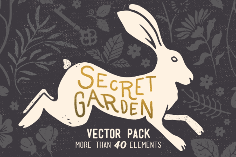 Secret Garden Vintage Vector Pack