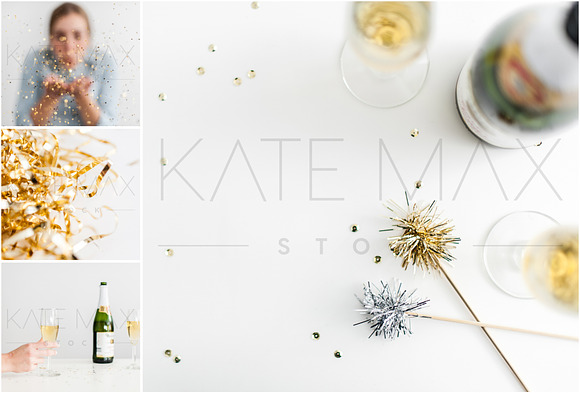 New Year's Confetti & Bubbly Bundle in Mockup Templates - product preview 1